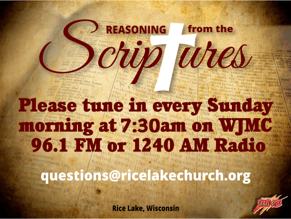 Reasoning from the Scriptures Radio Program